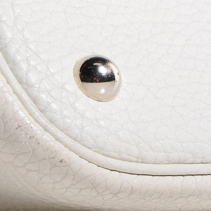 Hermes Taurillon Clemence Bolide 35 White 13 of 14