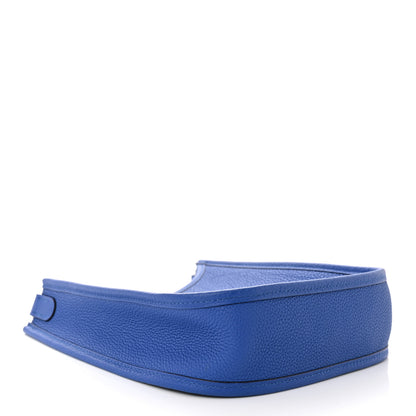 Hermes Taurillon Clemence Evelyne TPM Bleu Zellige 4 of 11
