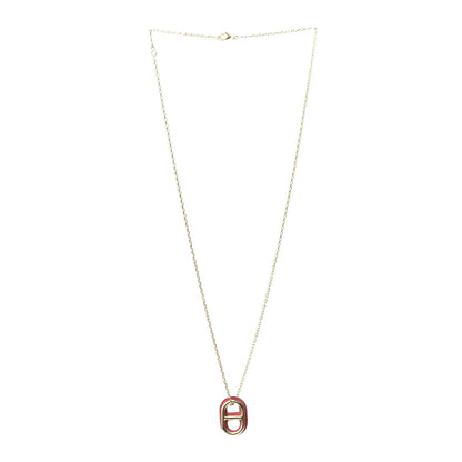 Hermes Swift O'Maillon Pendant Necklace Rose Mexico 3 of 6