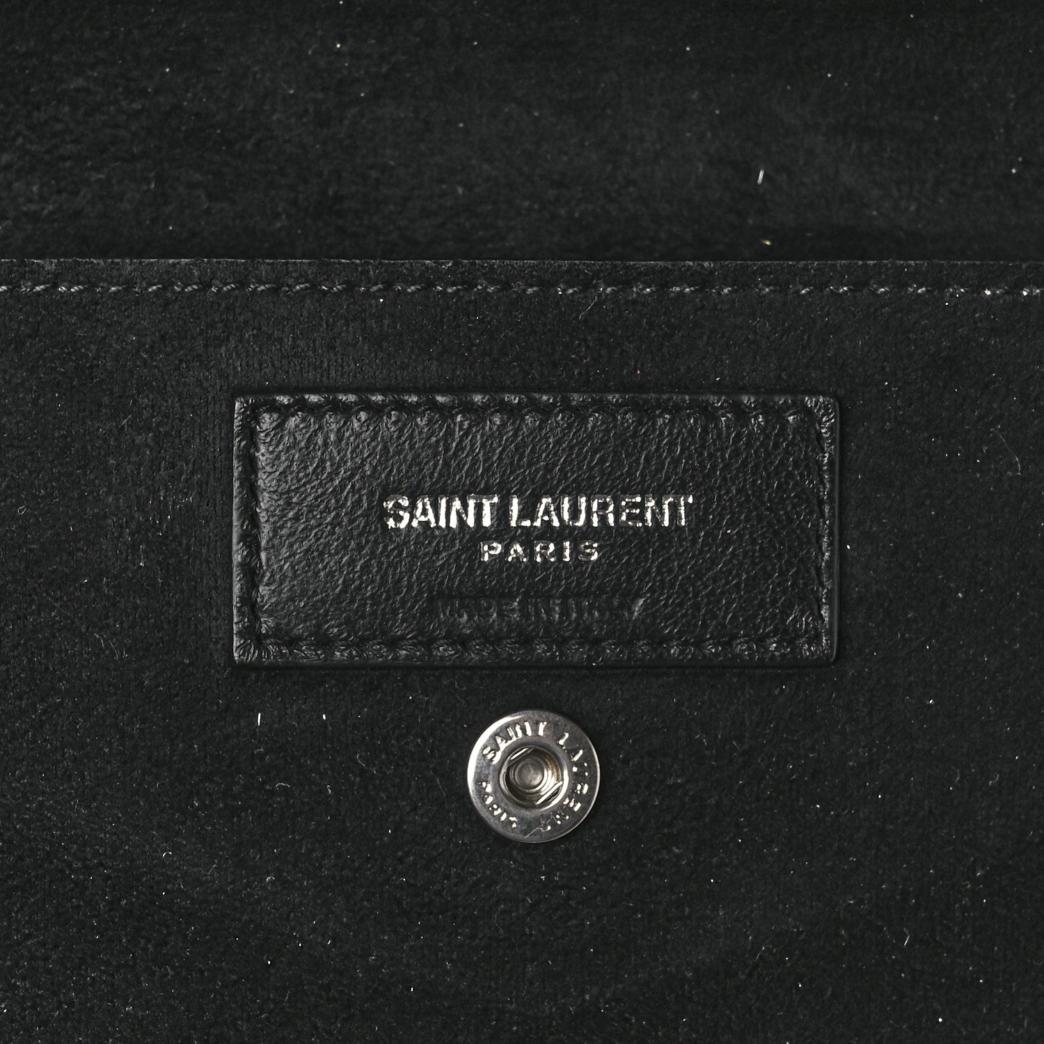 Saint Laurent Lambskin Teddy Drawstring Bag Crema Soft 7 of 15