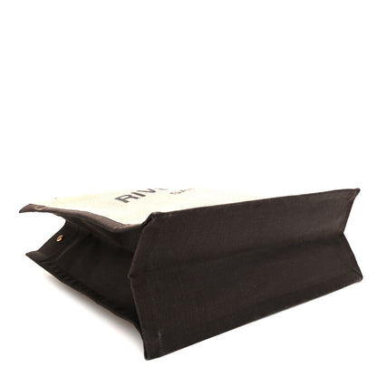 Saint Laurent Linen Calfskin Rive Gauche Tote Natural 4 of 11