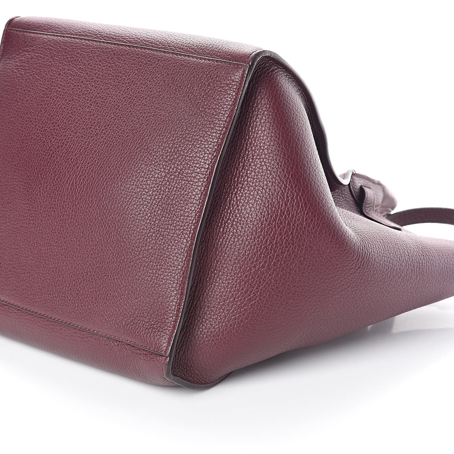 Supple Grained Calfskin Small Big Bag Wine