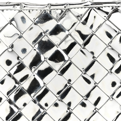 Bottega Veneta Mirror Laminated Nappa Intrecciato Mini Sardine Bag Silver 6 of 8