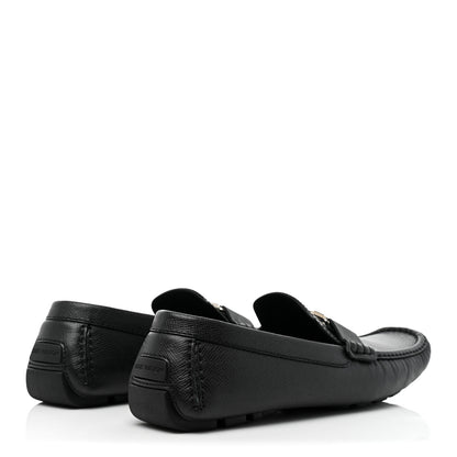 Louis Vuitton Taiga Mens Monte Carlo Car Shoe Moccasin Loafers 9 Black 5 of 10