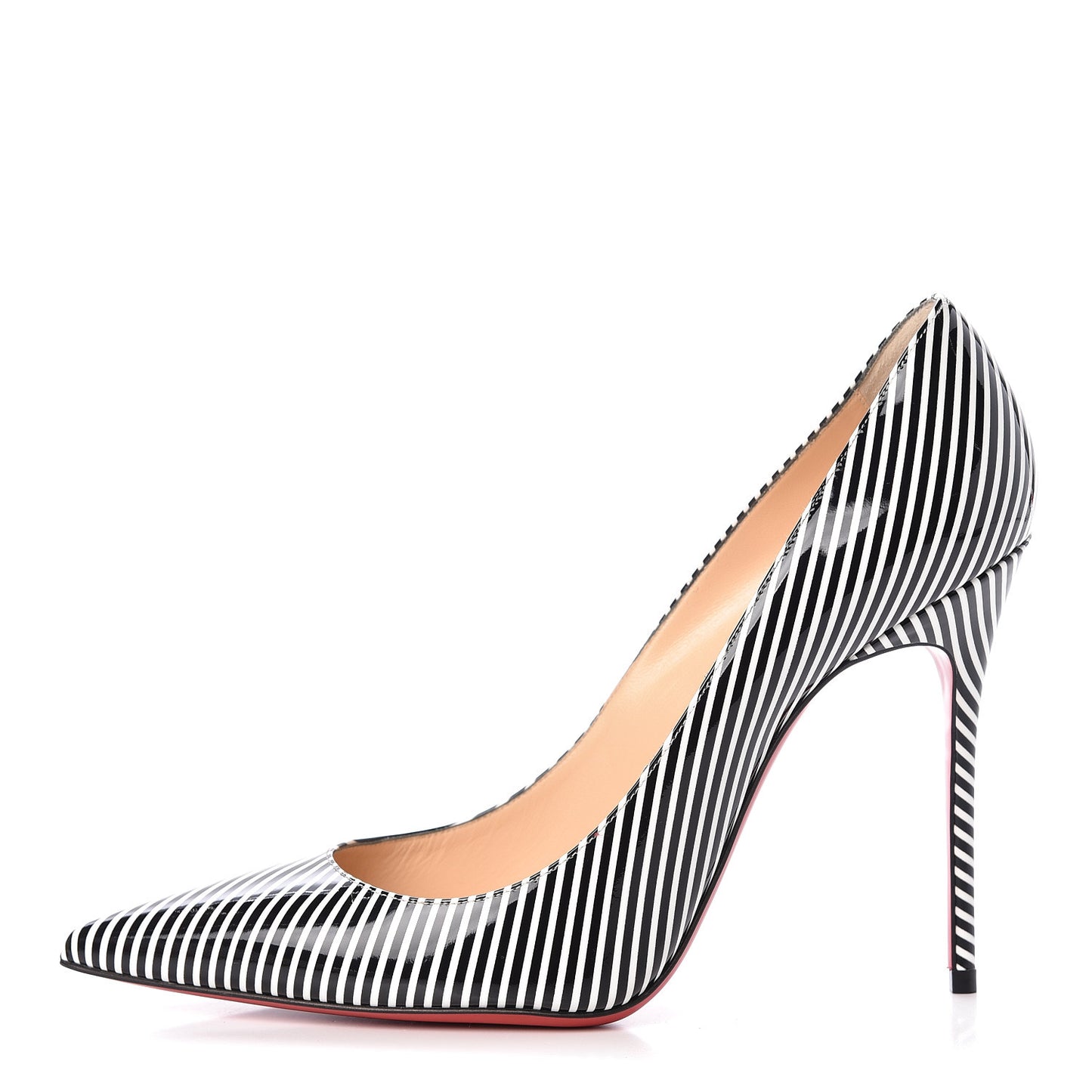 Patent Stripes Decollete 554 100 Pumps 40.5 Black White
