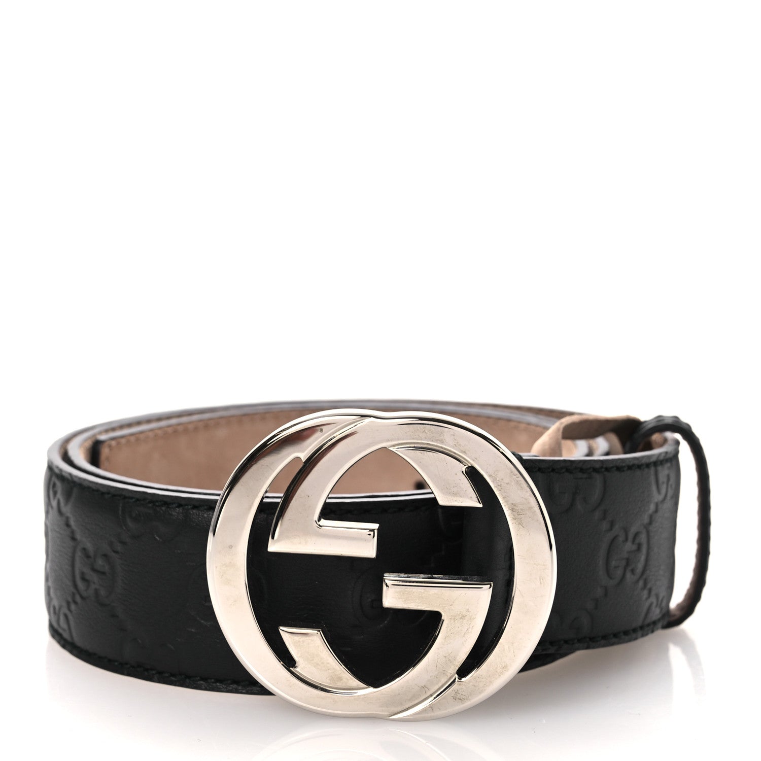 Gucci Guccissima Interlocking G Belt 90 36 Black 1 of 7