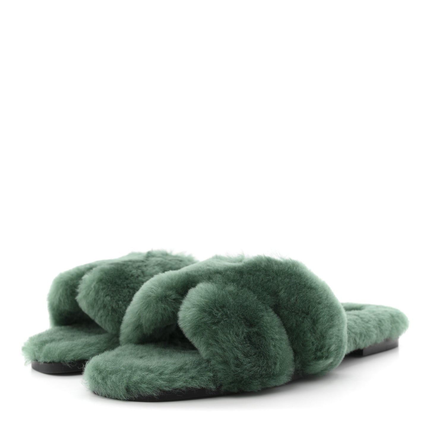 Woolskin Oran Sandals 37.5 Vert Anglais