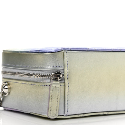 Chanel Metallic Gradient Calfskin Quilted Camera Case Blue Yellow Purple 9 of 11
