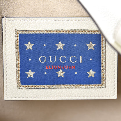 Gucci Calfskin Elton John Crocodile Rock Tote Off White 7 of 11