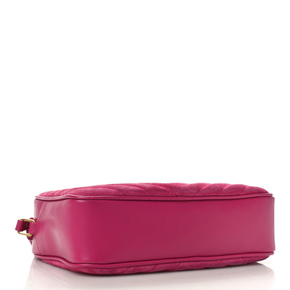 Saint Laurent Suede Matelasse Monogram Lou Camera Bag Rose 4 of 11