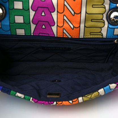 Chanel Printed Silk CC Small Single Flap Multicolor 4 of 8