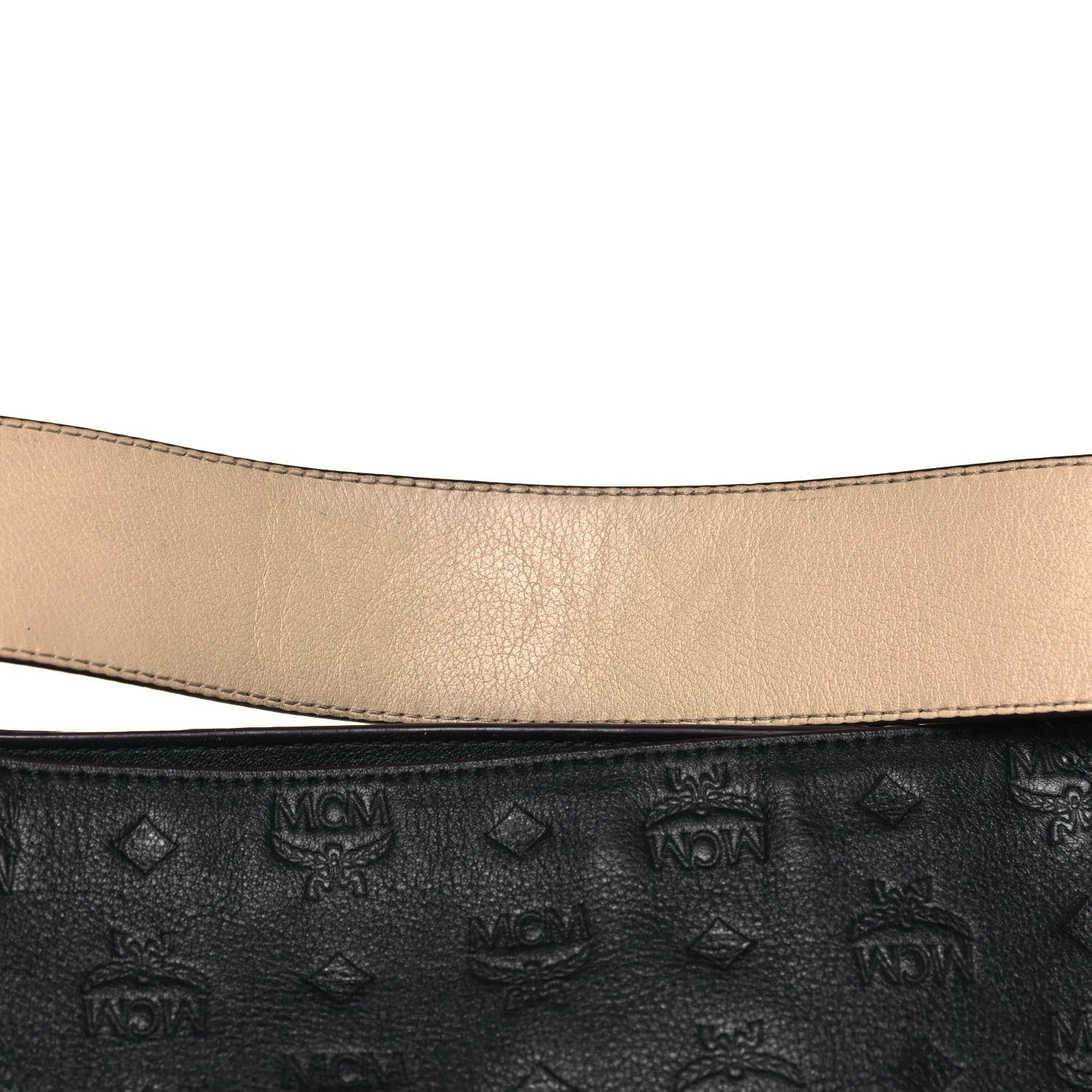 MCM Calfskin Ottomar Monogram Large Klara Hobo Black 14 of 14