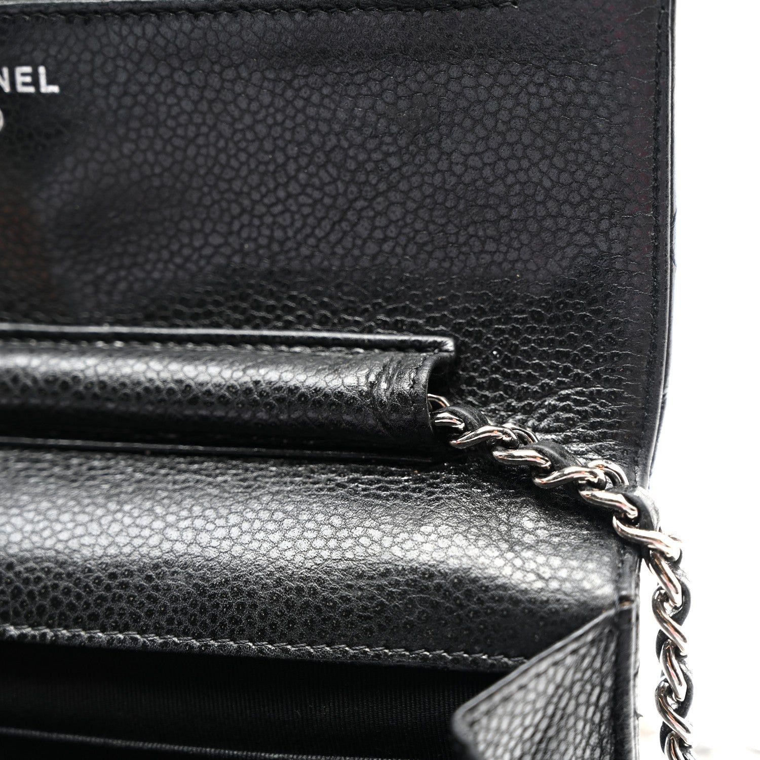 Chanel Caviar Quilted Wallet On Chain WOC Black 11 of 11