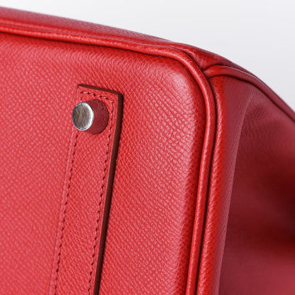 Hermes Epsom Birkin 35 Rouge Garance 12 of 15