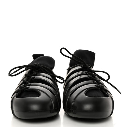 Bottega Veneta Tech Knit Rubber Trail Mens Sneakers 41 Black 2 of 7
