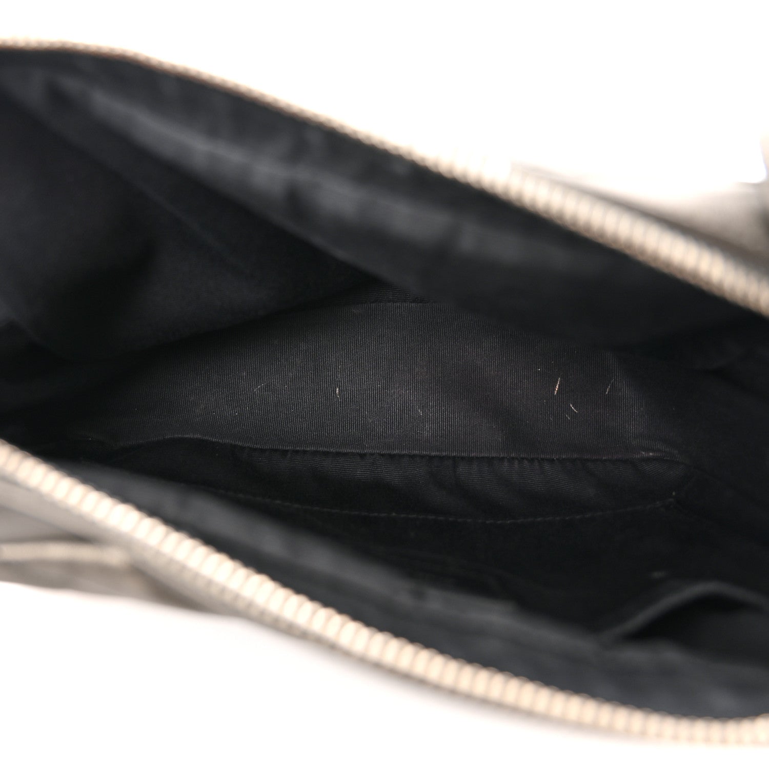 Saint Laurent Metallic Calfskin Matelasse Monogram Lou Camera Bag Silver 5 of 17