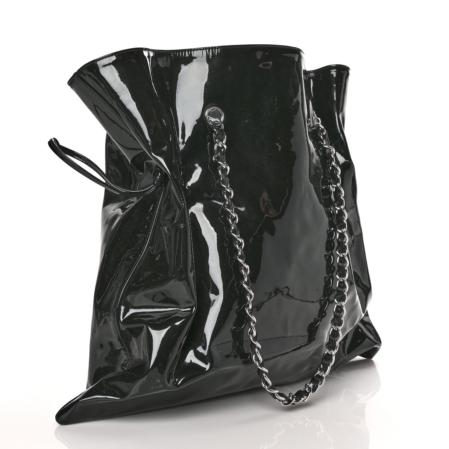 Chanel Patent Crystal Strass Bonbons Tote Black 2 of 9
