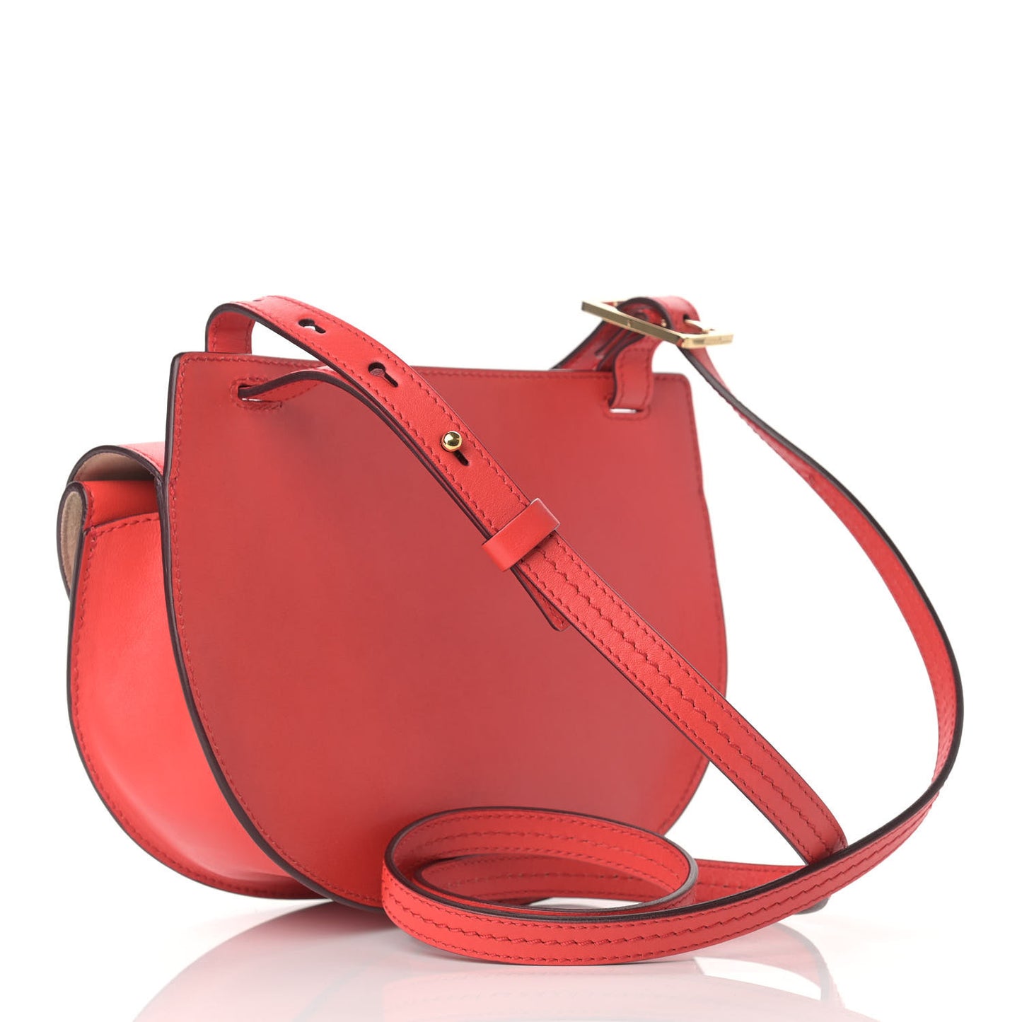 Calfskin Georgia Crossbody Bag Paprika Red