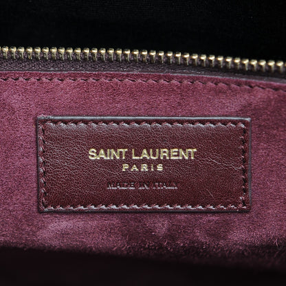 Saint Laurent Calfskin Large Sac De Jour Carryall Amarena 6 of 12