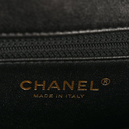 Chanel Lambskin Reversed Chevron Quilted Flap Black 7 of 15