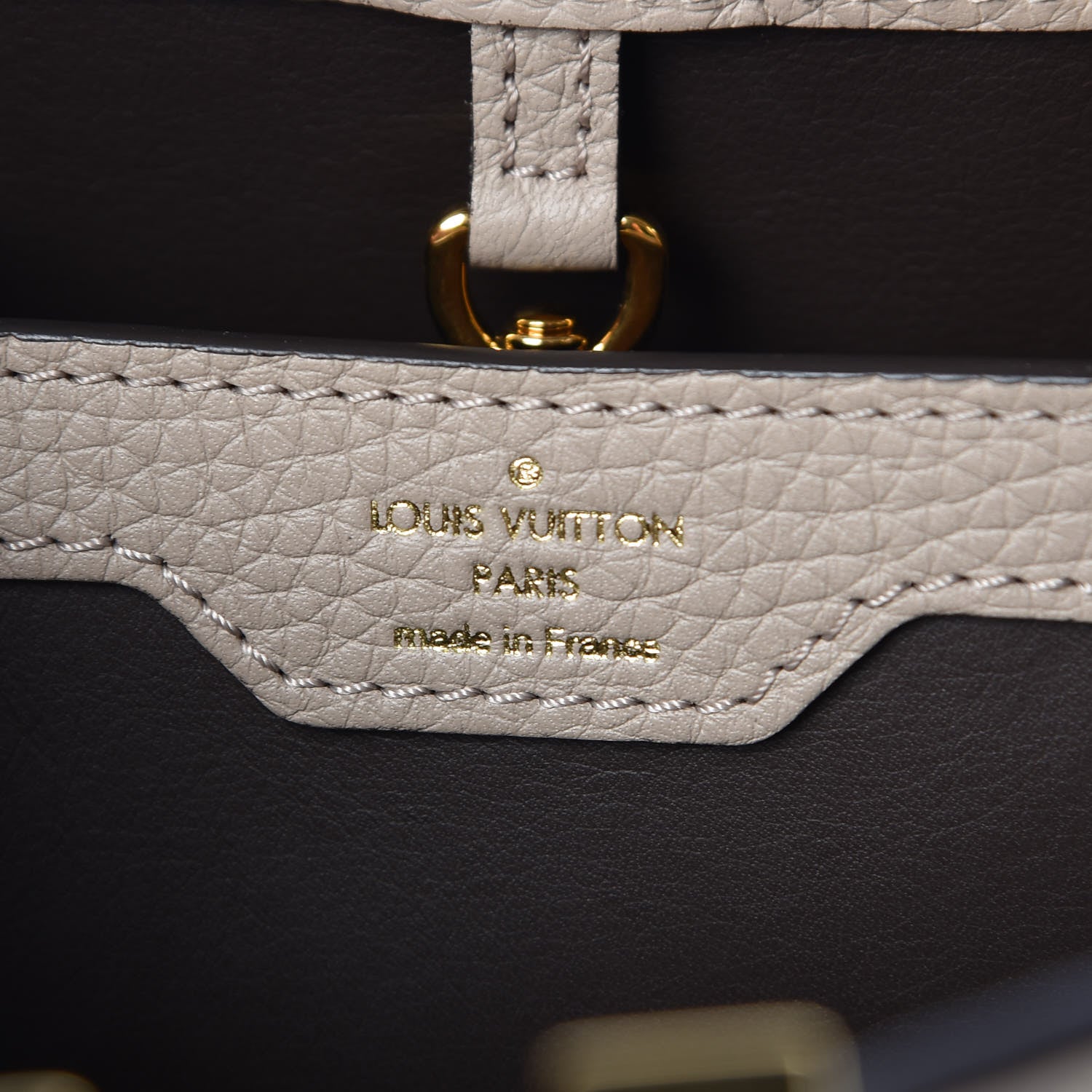 Louis Vuitton Taurillon Capucines PM Galet 7 of 9