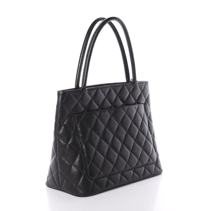 Chanel Caviar Quilted Medallion Tote Black 3 of 10