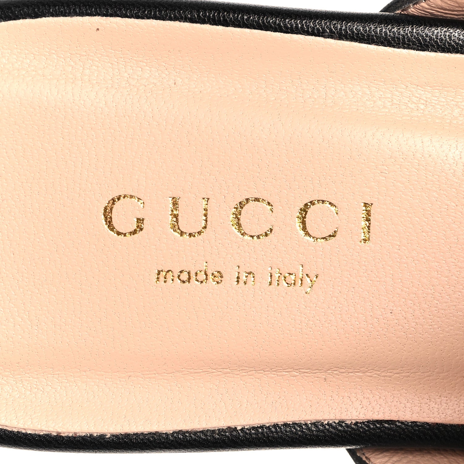 Gucci Calfskin Cachemire Blondie 15mm Thong Sandals 35.5 Black 8 of 8