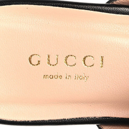 Gucci Calfskin Cachemire Blondie 15mm Thong Sandals 35.5 Black 8 of 8