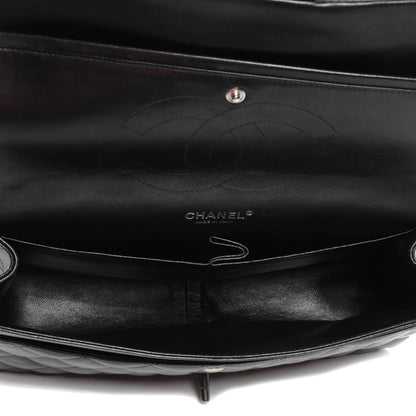 Chanel Lambskin Quilted Jumbo Double Flap So Black 6 of 10