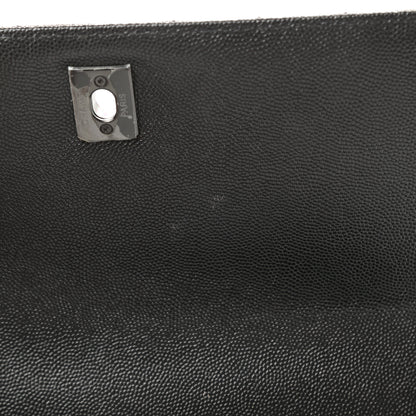 Chanel Caviar Chevron Quilted Small Coco Handle Flap So Black 11 of 13