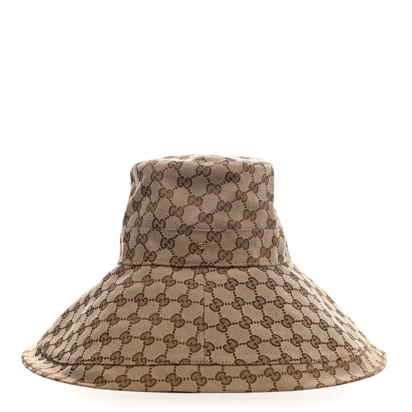 Monogram Wide Brim Hat M 57 Beige