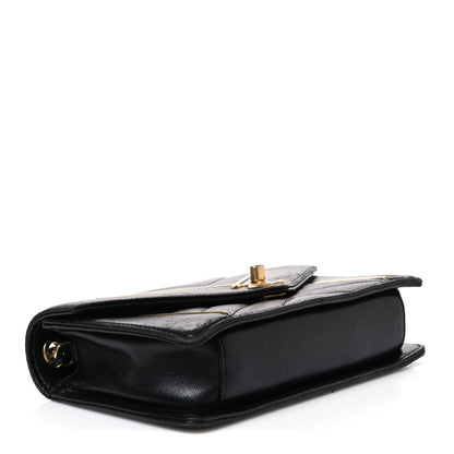 Chanel Lambskin Reversed Chevron Quilted Flap Black 4 of 11