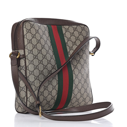 Gucci GG Supreme Monogram Web Medium Ophidia Messenger Bag Brown 3 of 10