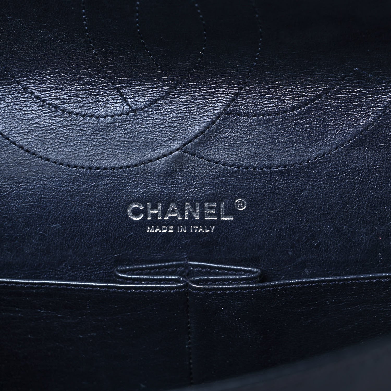 Chanel Aged Calfskin Quilted 2.55 Reissue 227 Flap Navy Blue 6 of 15