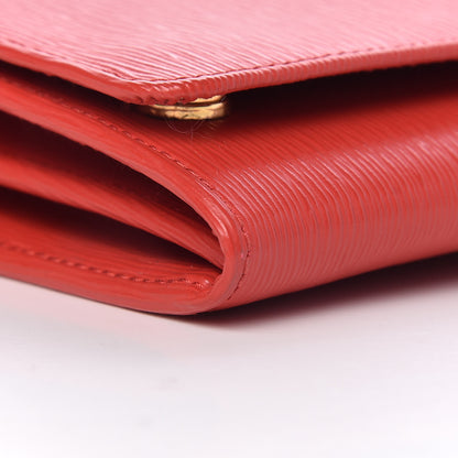 Prada Vitello Move Metal Oro Chain Wallet Lacca 8 of 9