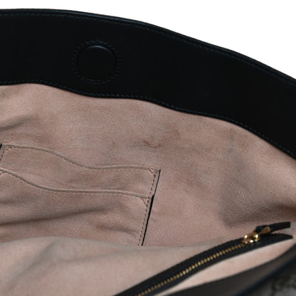 Gucci Soft GG Supreme Monogram Bees Medium Crossbody Tote Beige Oro Black 13 of 13