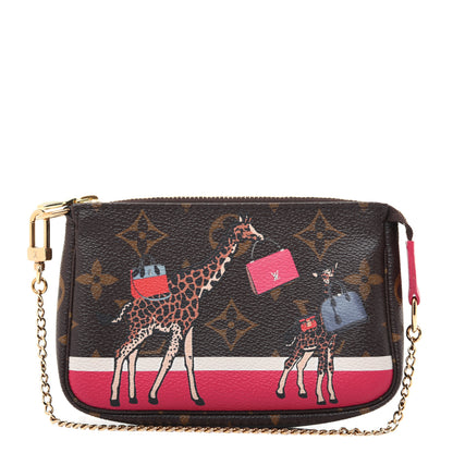Louis Vuitton Monogram 2017 Christmas Animation Mini Pochette Accessories 1 of 11