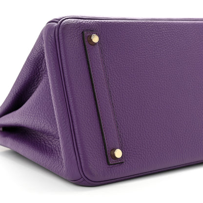 Hermes Togo BIRKIN 35 Ultraviolet 9 of 10