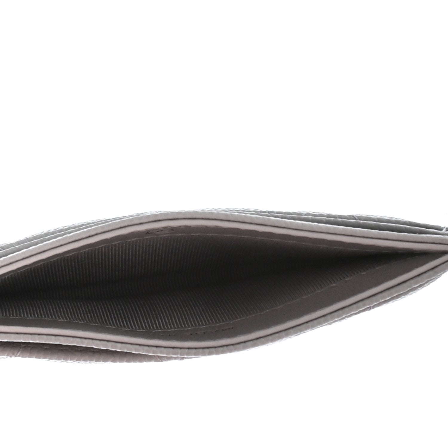 Chanel Caviar Quilted Card Holder Grey 5 of 9
