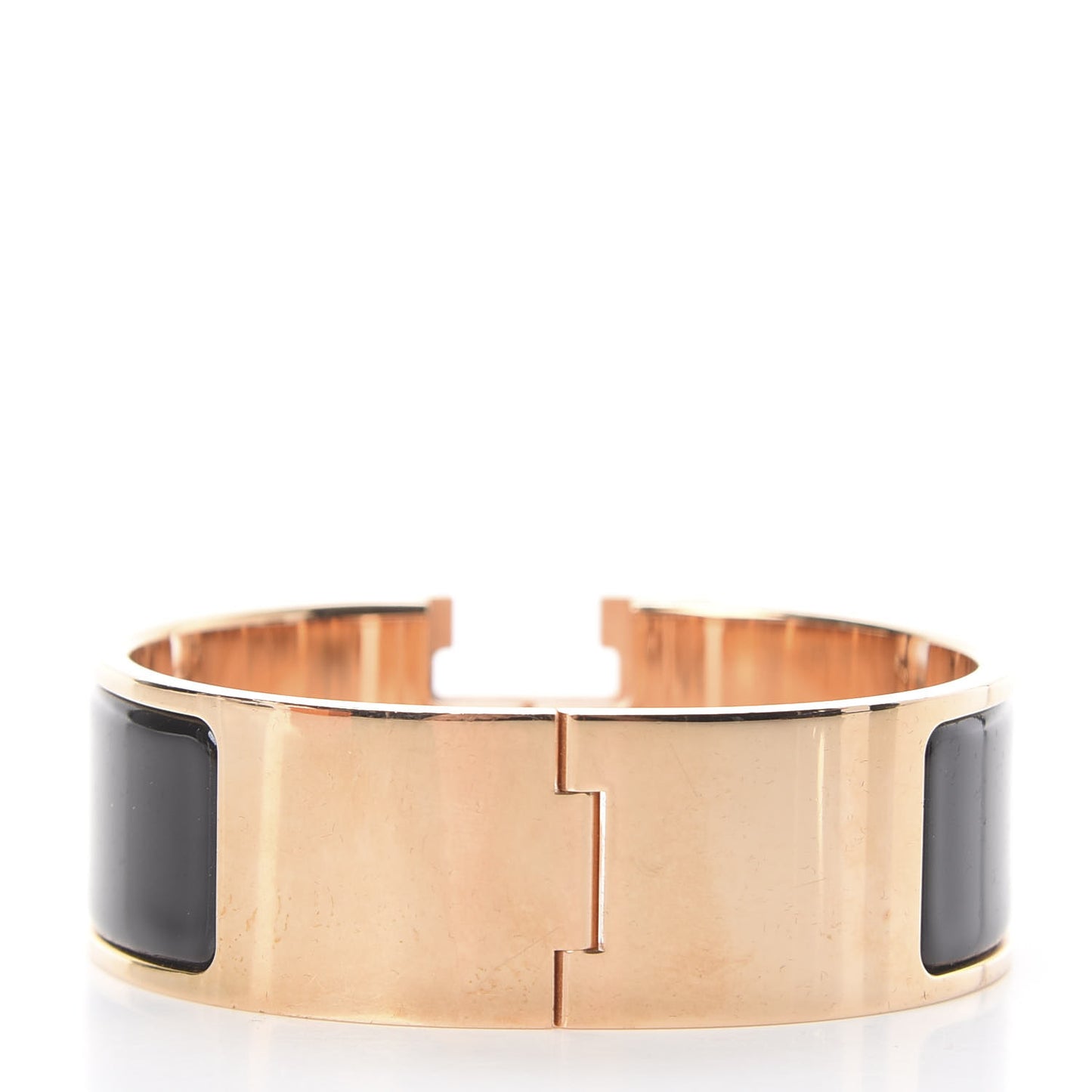 Enamel Wide Clic Clac H Bracelet PM Black