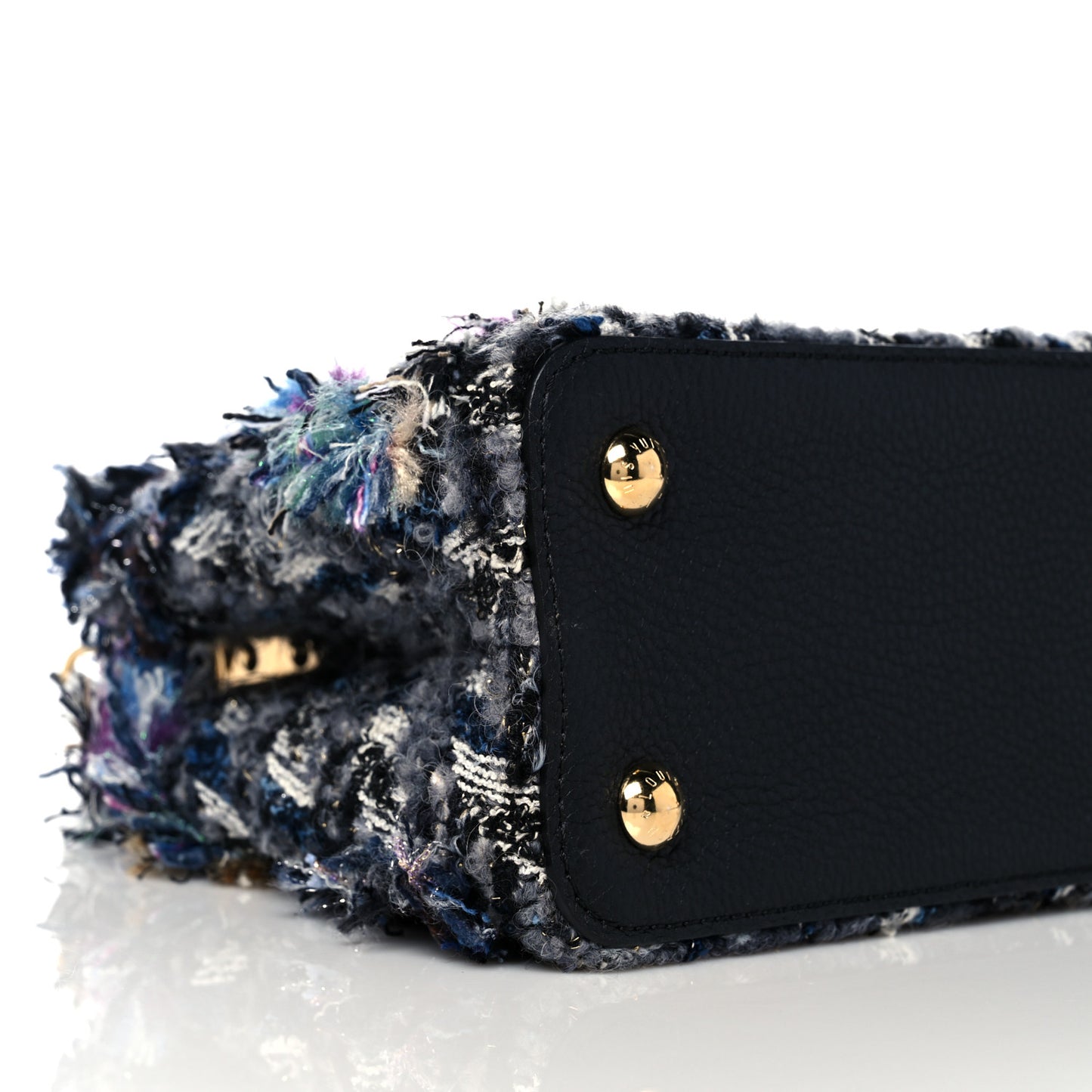 Tweed Calfskin Capucines MM Multicolor