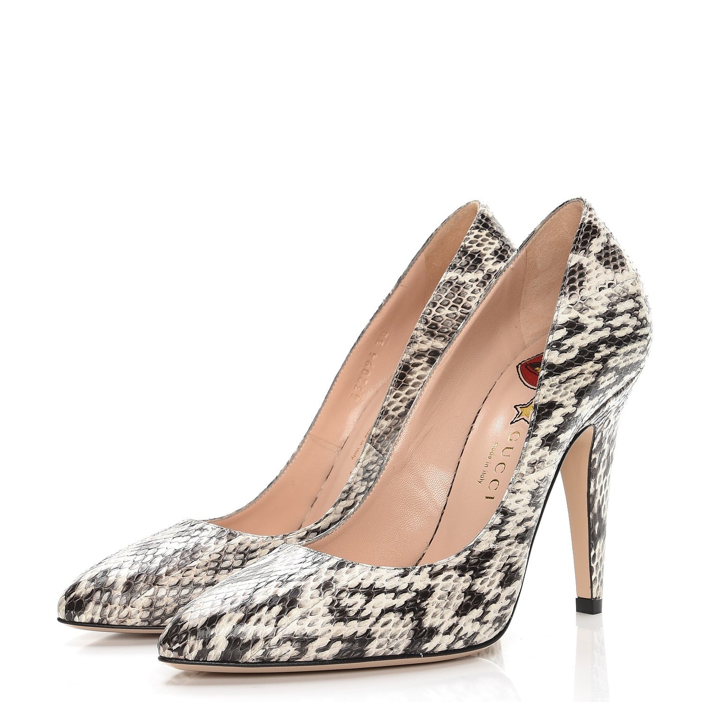 Elaphe Snakeskin Classic Pumps 38 Roccia