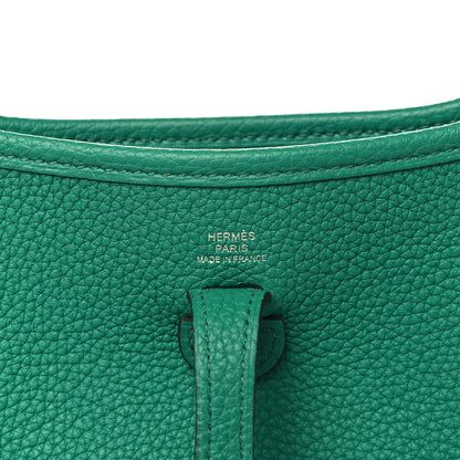 Hermes Taurillon Clemence Evelyne TPM Vert Jade 5 of 9