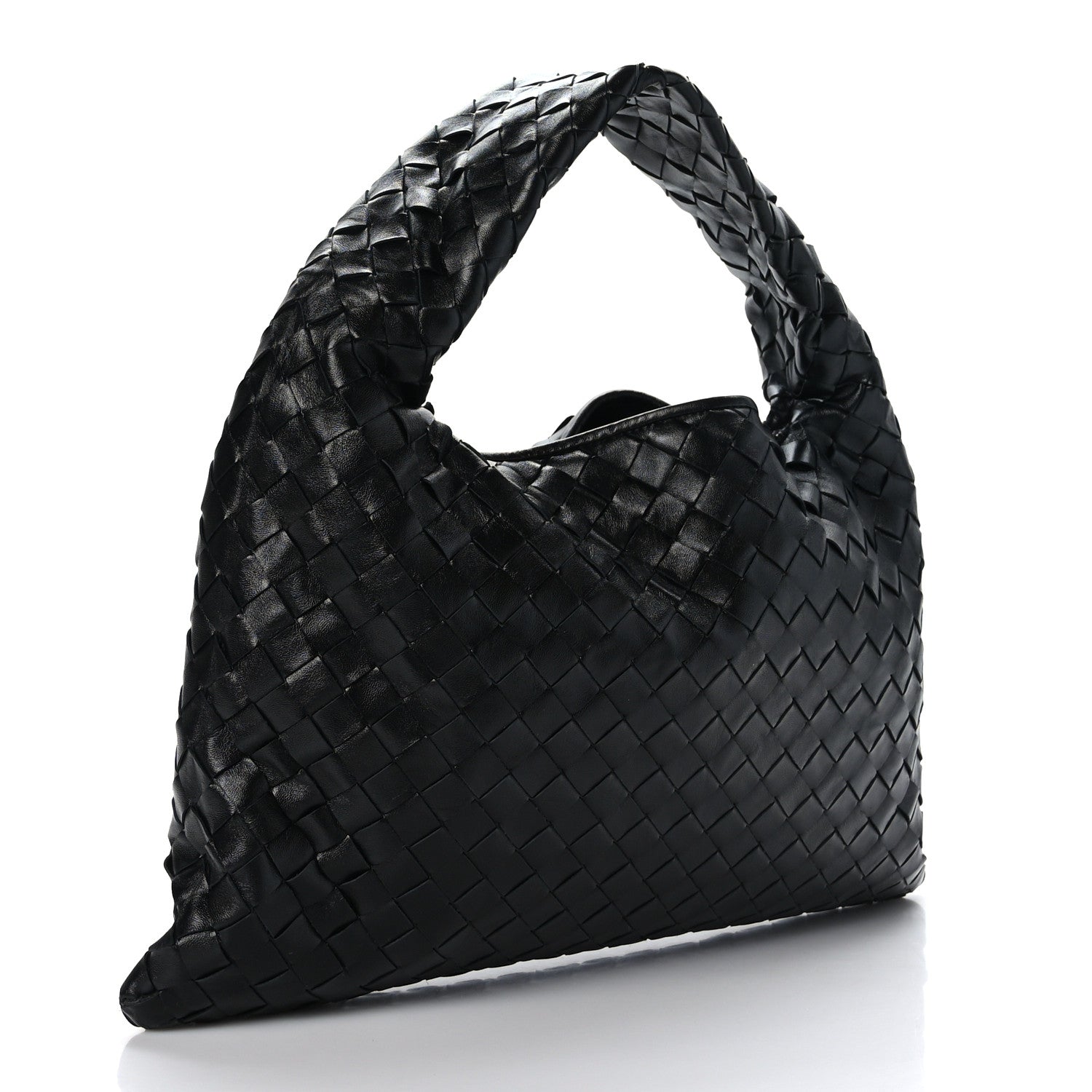 Bottega Veneta Calfskin Intrecciato Small Hop Black 3 of 8