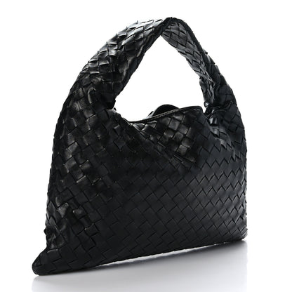 Bottega Veneta Calfskin Intrecciato Small Hop Black 3 of 8