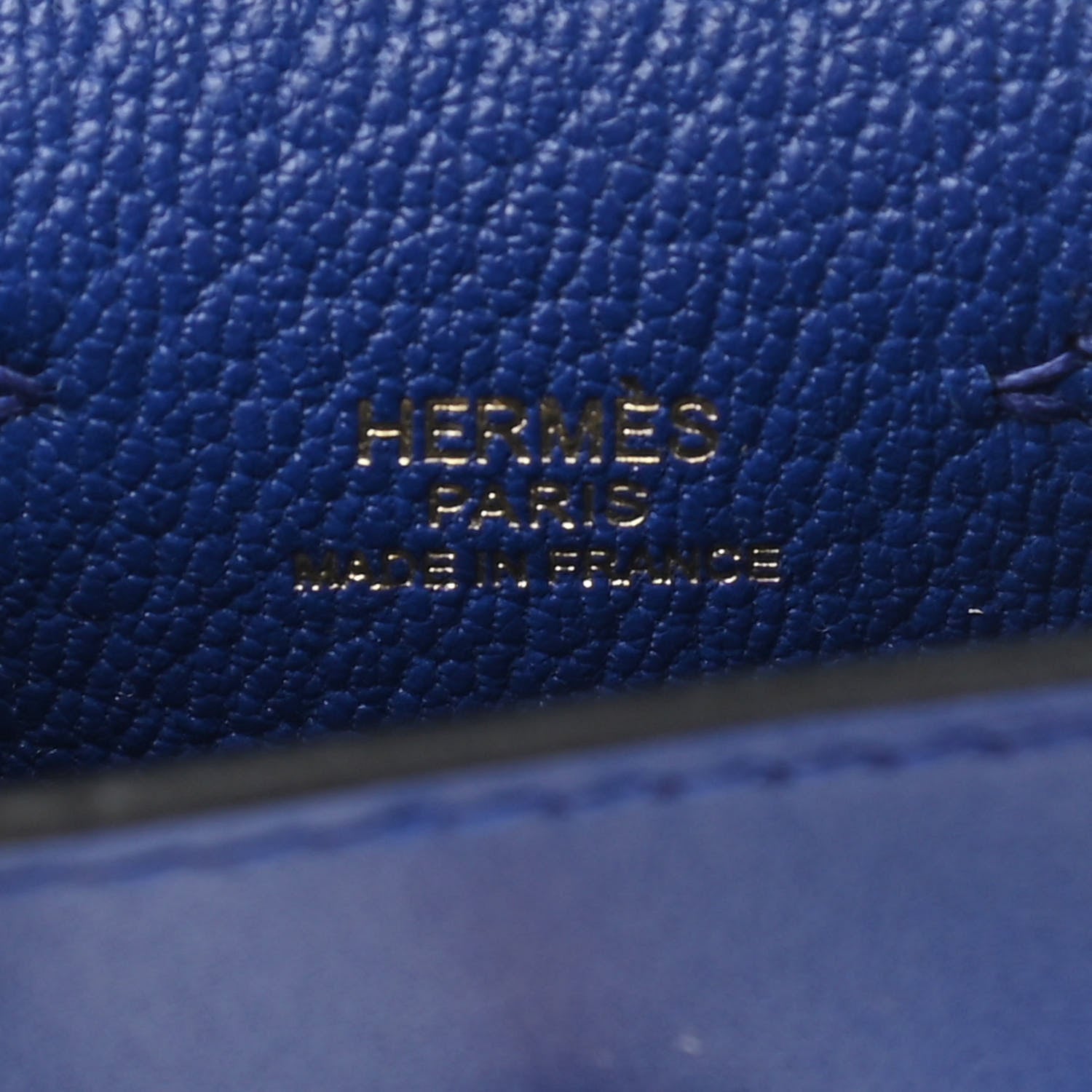 Hermes Tadelakt Chevre Mysore Kelly Quelle Idole Bag Charm Bleu Electrique Feu Jaune De Naples Vert Verone 3 of 5
