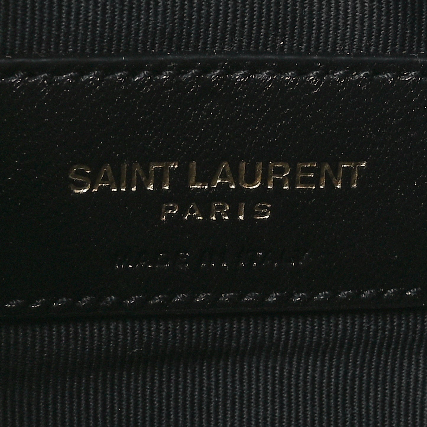 Calfskin Matelasse Monogram Key Pouch Black