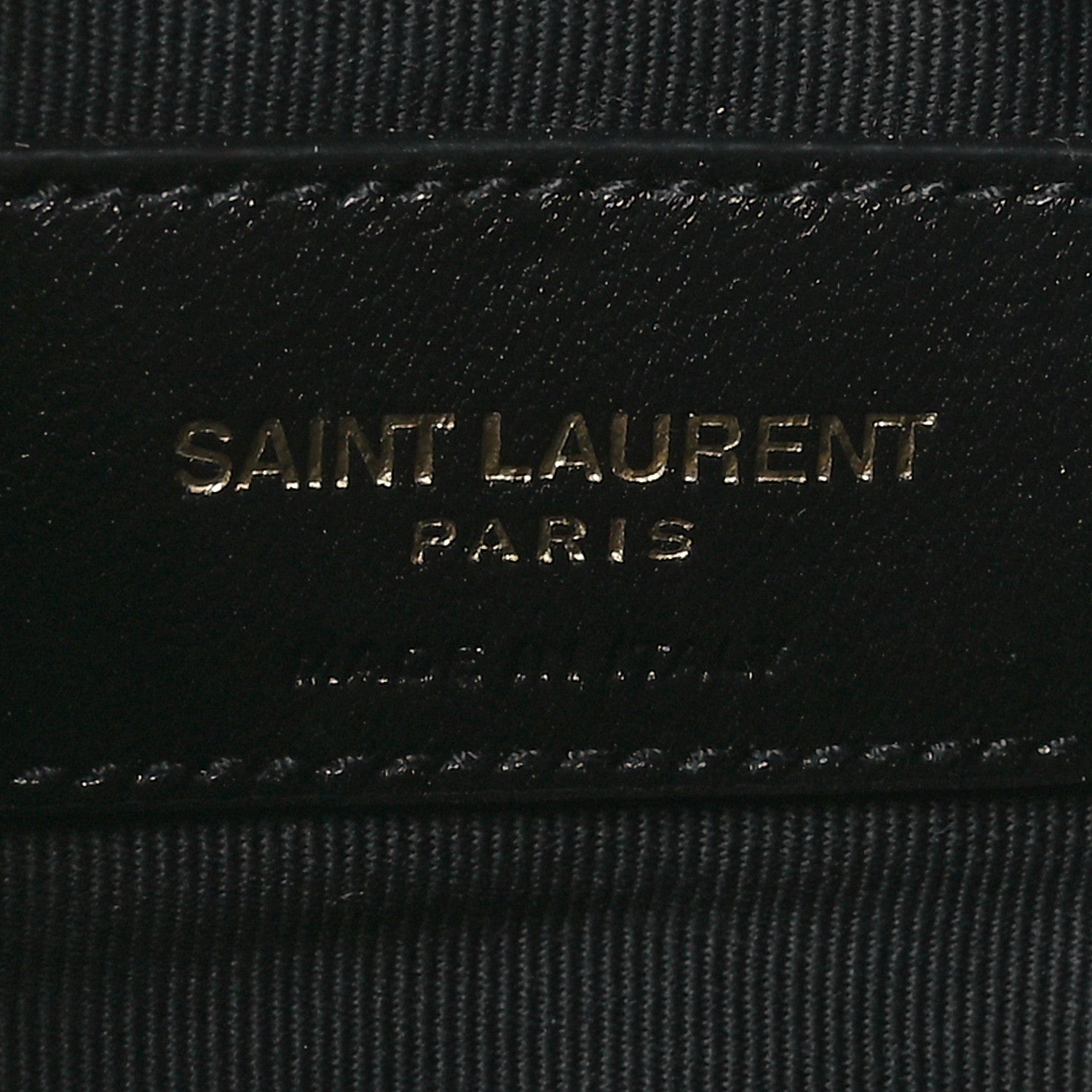 Saint Laurent Calfskin Matelasse Monogram Key Pouch Black 6 of 8