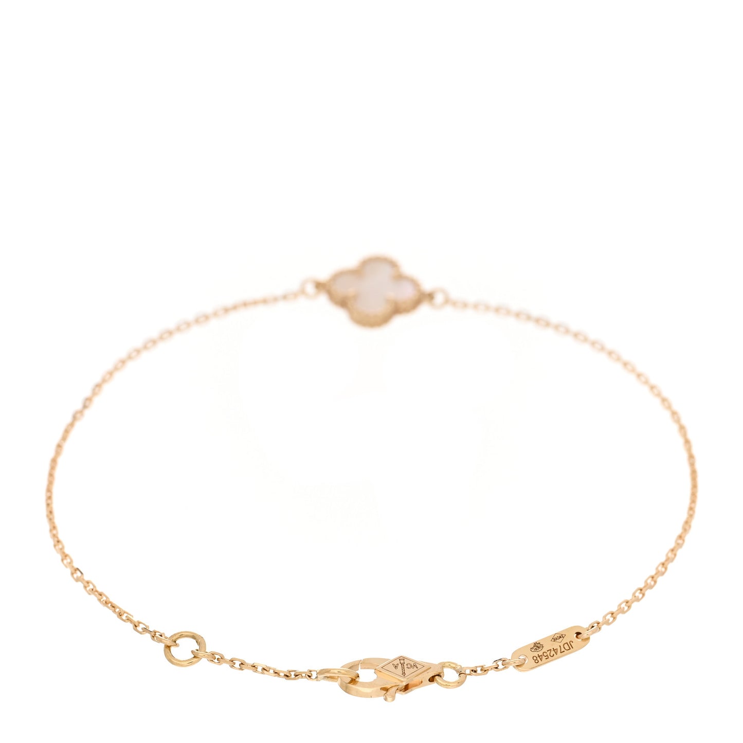 18K Yellow Gold Mother of Pearl Sweet Alhambra Bracelet