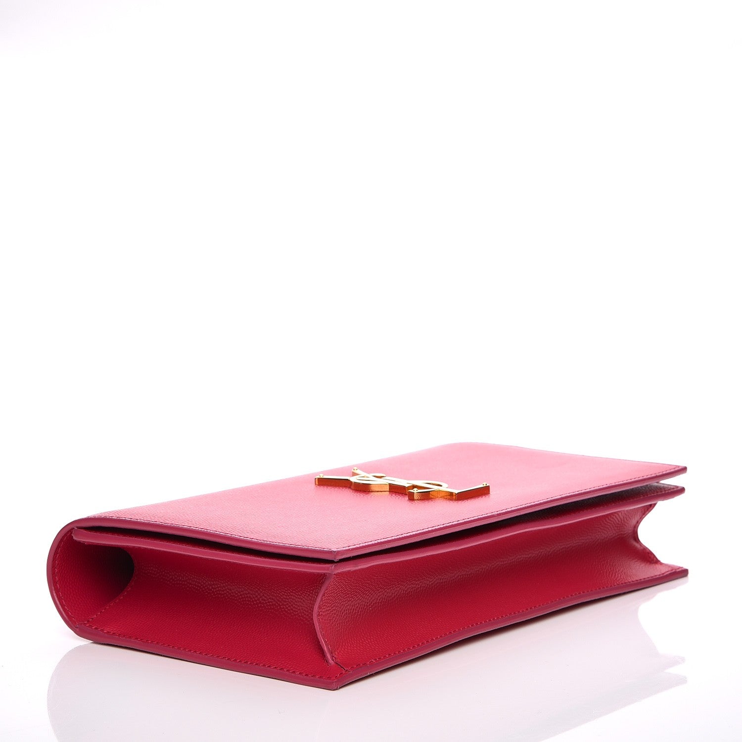 Saint Laurent Grain De Poudre Classic Monogram Kate Clutch Lipstick Fuchsia 4 of 7